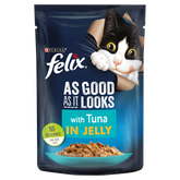 Felix As Good As It Looks Adult Cat Wet Food With Tuna  Jelly - 100G